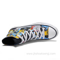 Men Casual Shoes Hand Painted Batman Fashion Sneakers